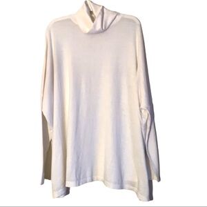 Lou & Grey Cashmere Blend Oversized Slouchy Turtleneck Sweater Size S